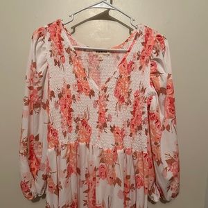 Pink Ripple maxi dress